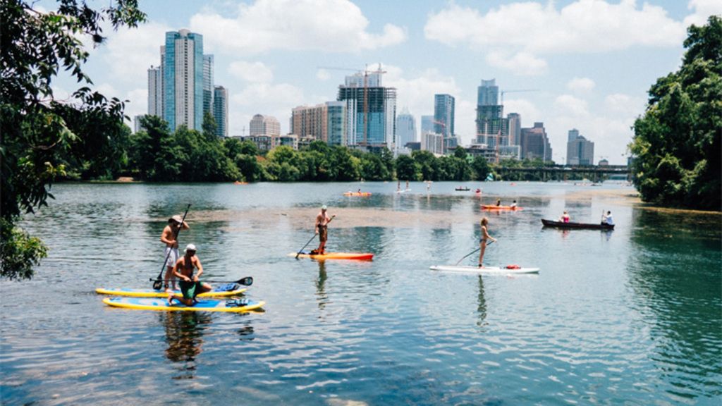 Downtown: Paddleboarding image